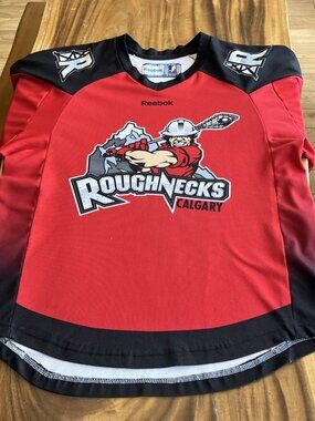 CALGARY ROUGHNECKS XL? Lacrosse Jersey Reebok NLL (size Tag missing)
